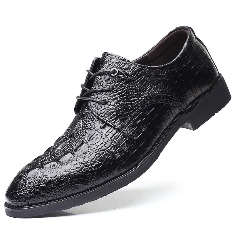 

Men's shoes 2021 spring new low-top men's leather shoes leather gentleman British business dress shoes