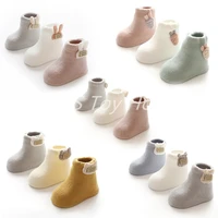 3 pairsset 0 to 36m winter baby socks thicken cartoon comfort cotton newborn socks