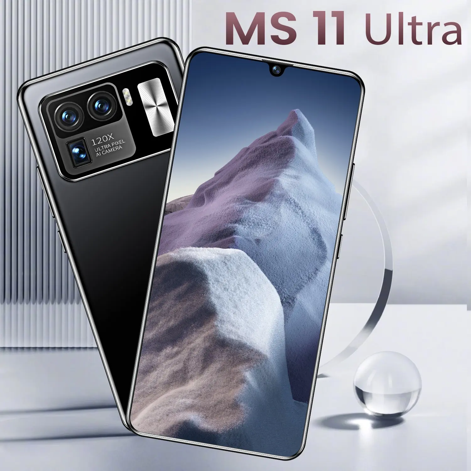 

MS11 Ultra 256gb/512gb 6.7 Inch Full Screen Smart Phone 2021 New Face Fingerprint Dual Sim + Micro Sd 5g 6000mah Mobile Phones