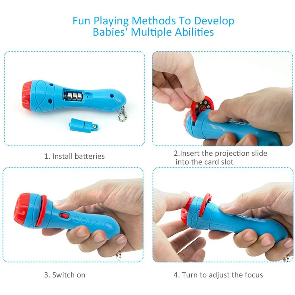 Дети история вспышка светильник слайд игрушка проектор детские спальные Ранние