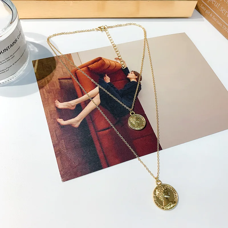 Новый магнит для монет ожерелье многослойное золото из нержавеющей стали