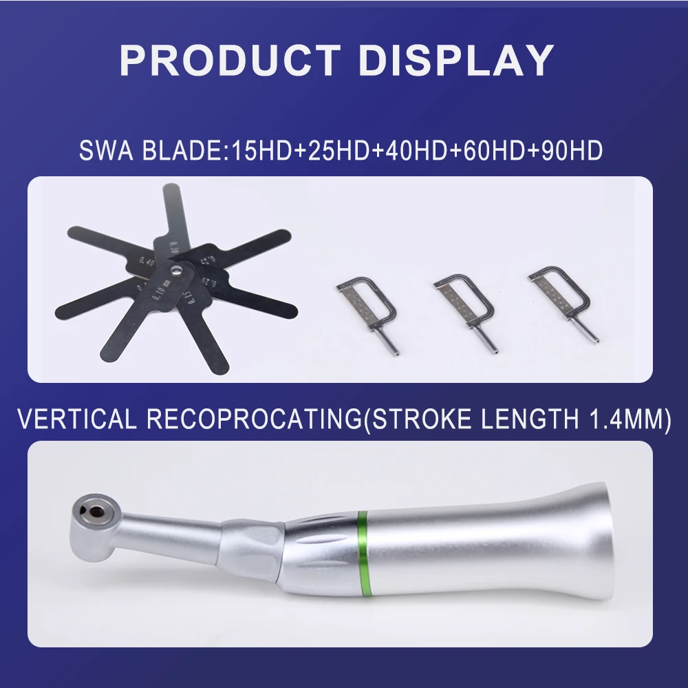 Orthodontic Tools 4:1 Dental Low Speed Handpiece Interproximal Strips Reciprocating Contra Angle Handpiece With IPR System