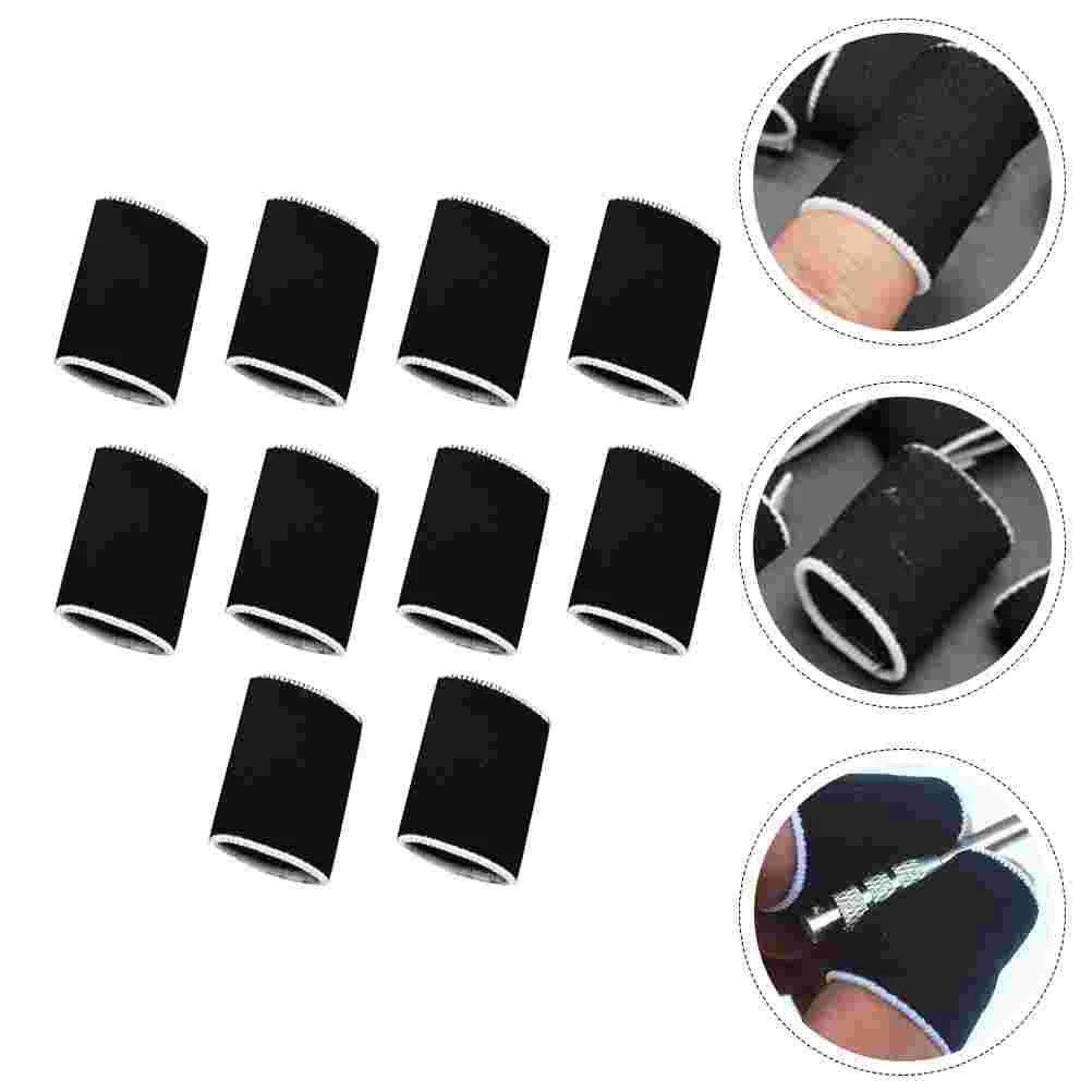 

Portable Slingshot Fish Shooting Finger Guards Finger Guards for Fishing (Black)