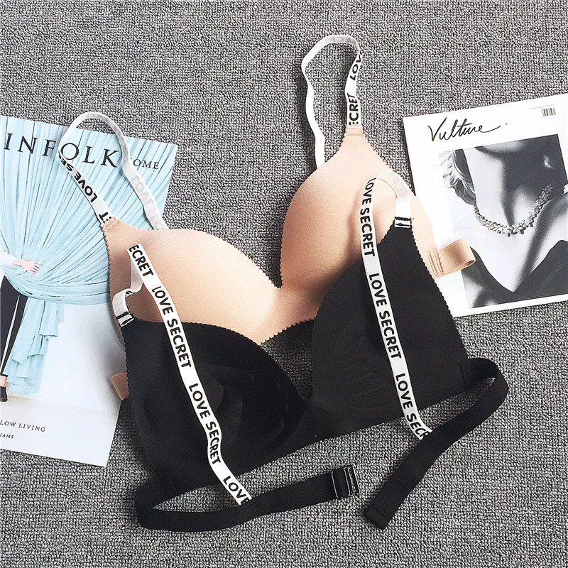 Глянцевые бюстгальтеры для женщин с буквенным ремешком женский бюстгальтер без