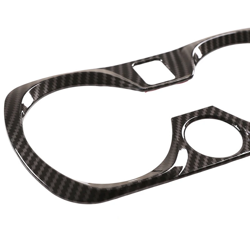 

NEW-Carbon Fiber Car Water Cup Holder Trim Sticker Frame Cover for BMW 3 Series G20 G21 G28