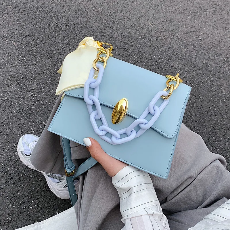 

High-quality Fashion Lady Messenger Bag Popular Small Bag 2021new Trendy Net Red Chain Bag Hot-selling Portable Small Square Bag