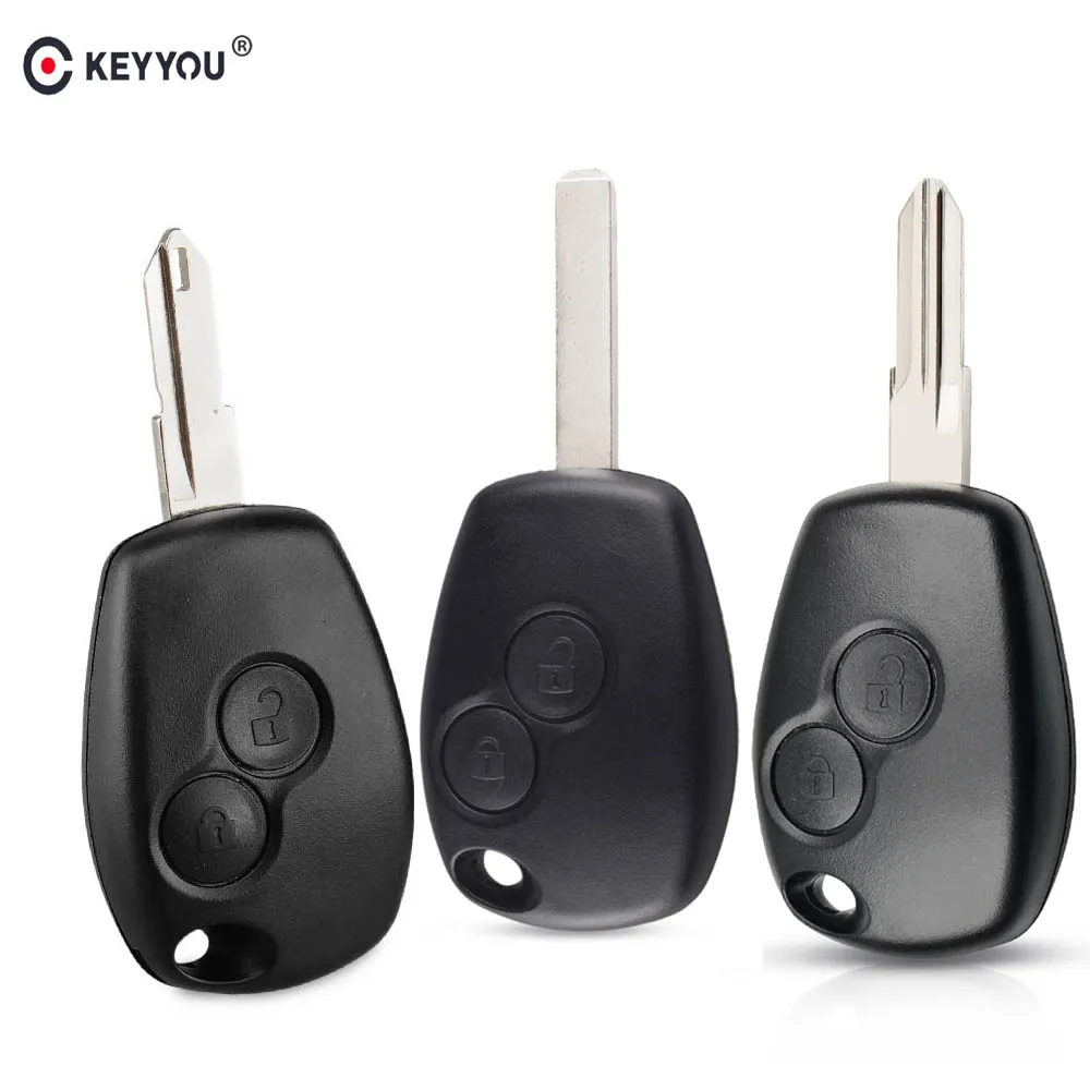 KEYYOU 10X для Renault Duster Megan Modus Clio Kangoo Logan Sandero Nissan Almera 2 кнопки ФОБ|Ключ от авто| |