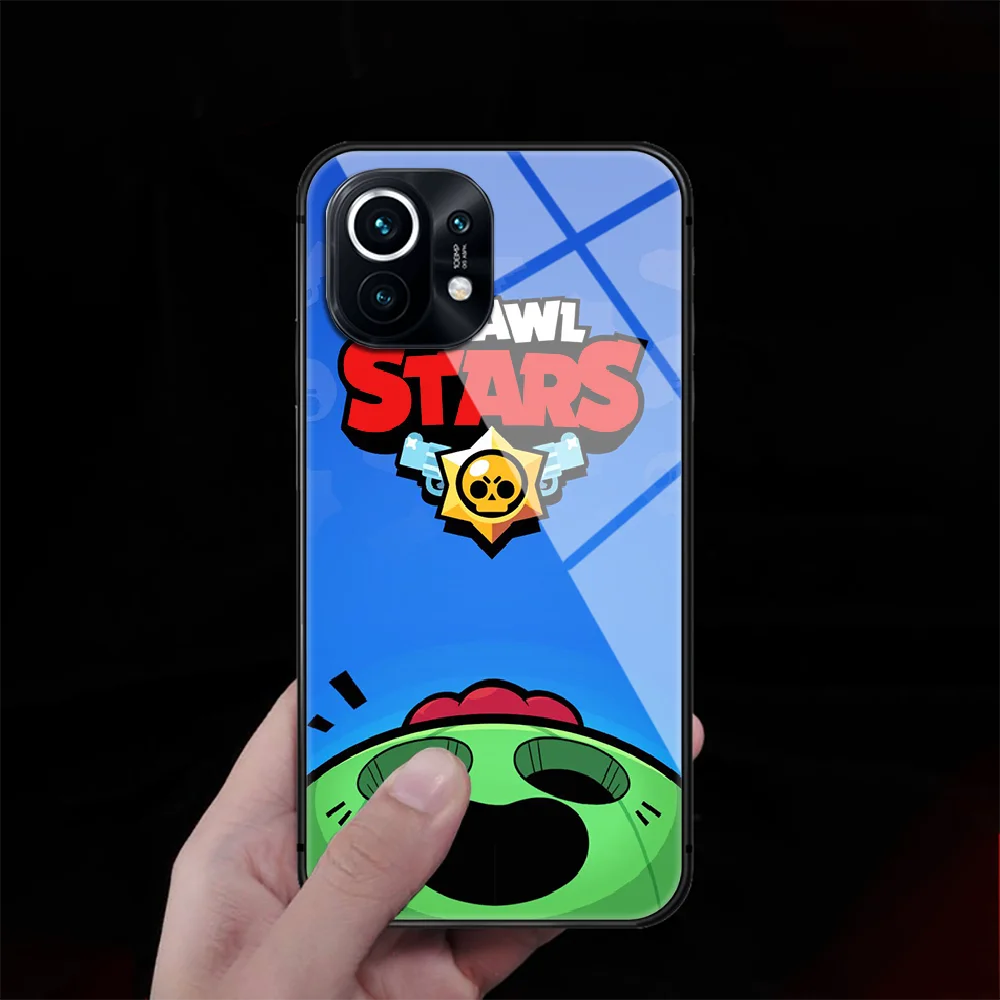 

Cartoon Fighting Game Tempered Glass Phone Case Cover For Xiaomi Mi Note 9 10 11 T Pro Lite Ultra Prime Black Etui Fashion