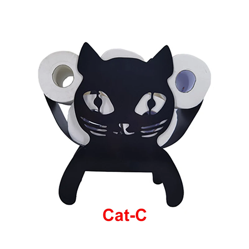 

Home Iron Roll PaperTowel Holder Pig/Cows/Elk/Cat Crafts Bathroom Rack Ornaments Toilet Roll Holder KitchenBathroom Accessories