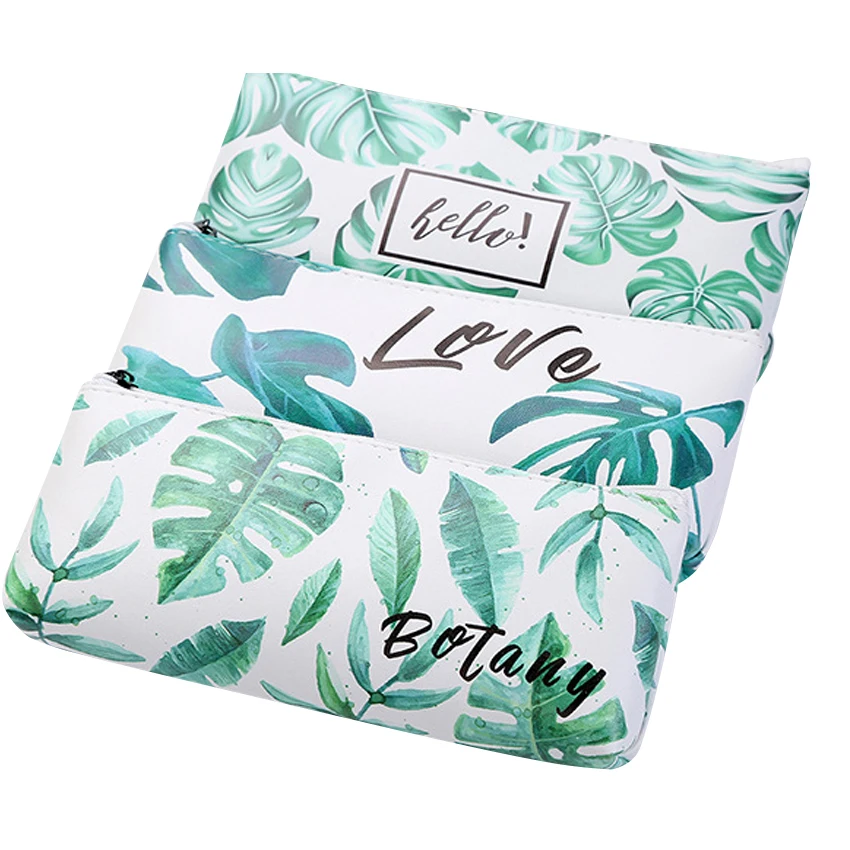 

Пенал кавайный с зелеными листьями, 10 шт./лот