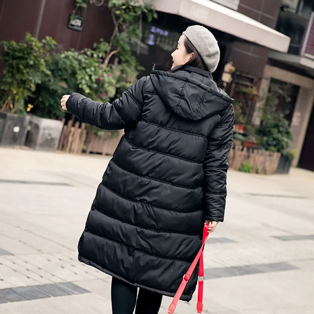 Зимние Повседневные Длинные парки 5XL размера плюс женская одежда свободный с