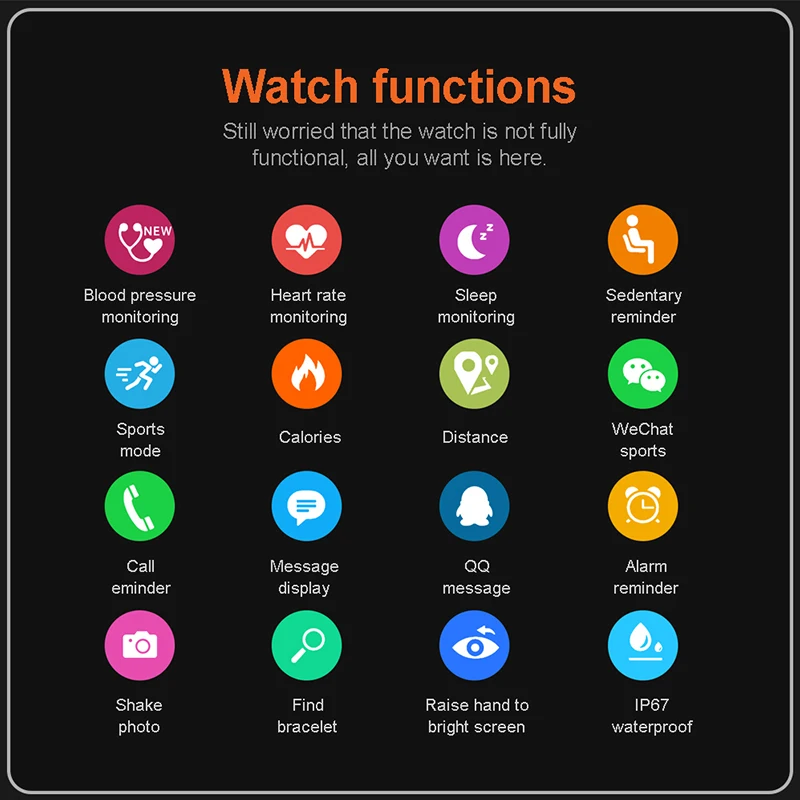 Смарт часы A8 IP67 водонепроницаемые спортивные для фитнеса трекер сердечного