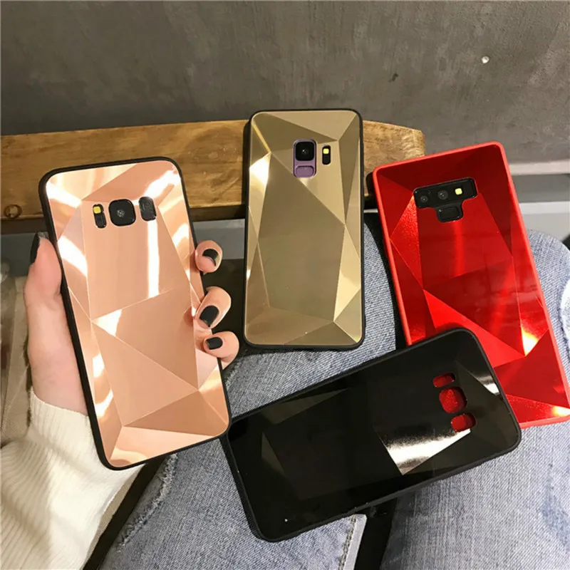 Алмазный 3D зеркальный чехол для Samsung Galaxy A71 A51 A70 A50 A30 A20 A9 A7 A6 2018 S20 Ultra S10E S9 S8 Plus Note 10