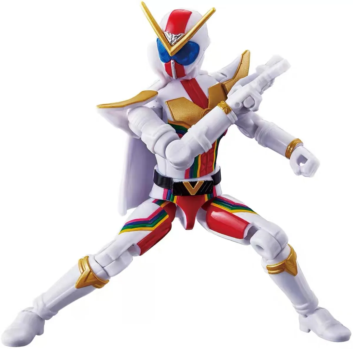 Фигурка деформированного героя Kikai Sentai Zenkaiger из аниме с мягкой клеевой основой от Bandai - декоративная модель для детей, подарок для мальчиков.