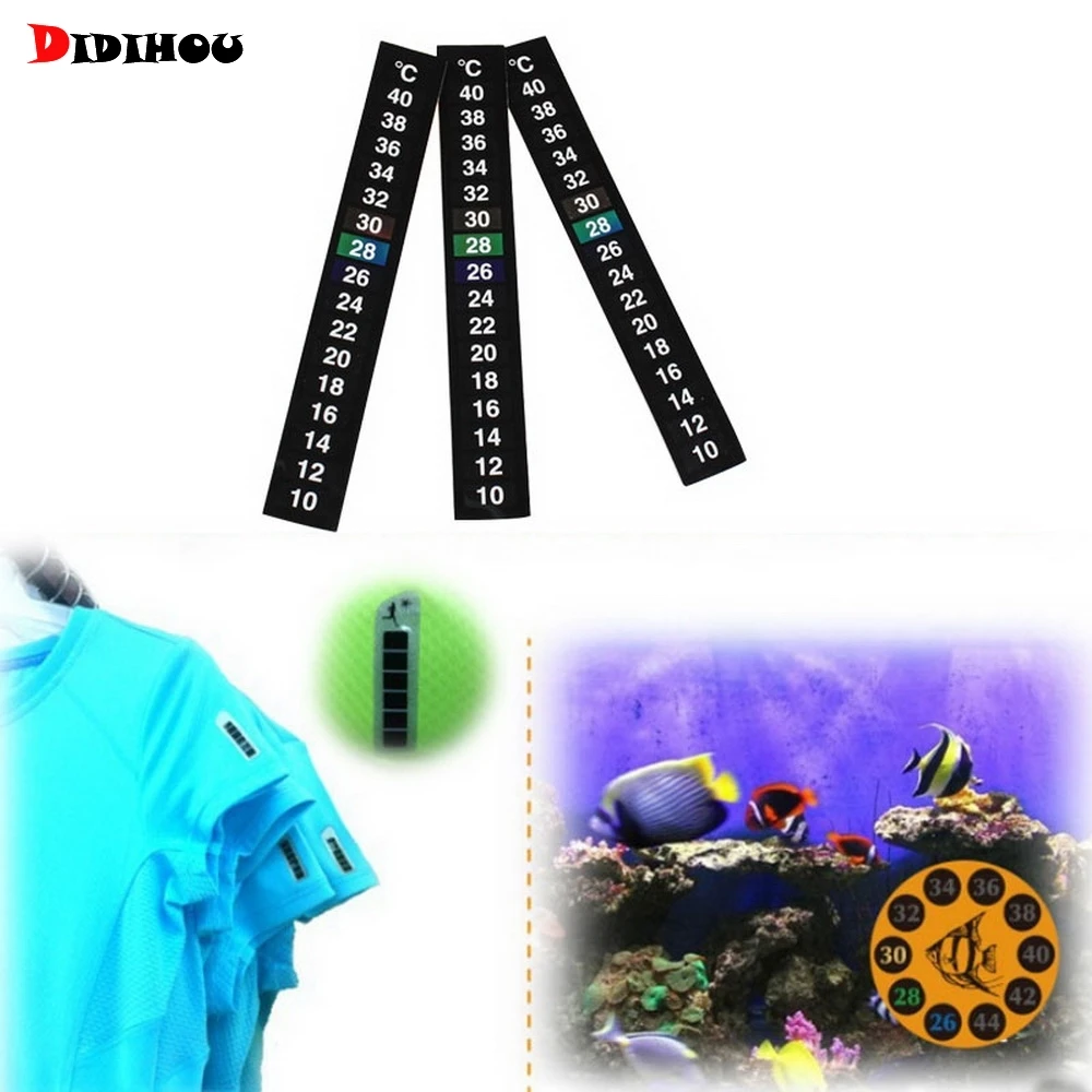 Цифровой термометр для аквариума температурная наклейка двойная шкала