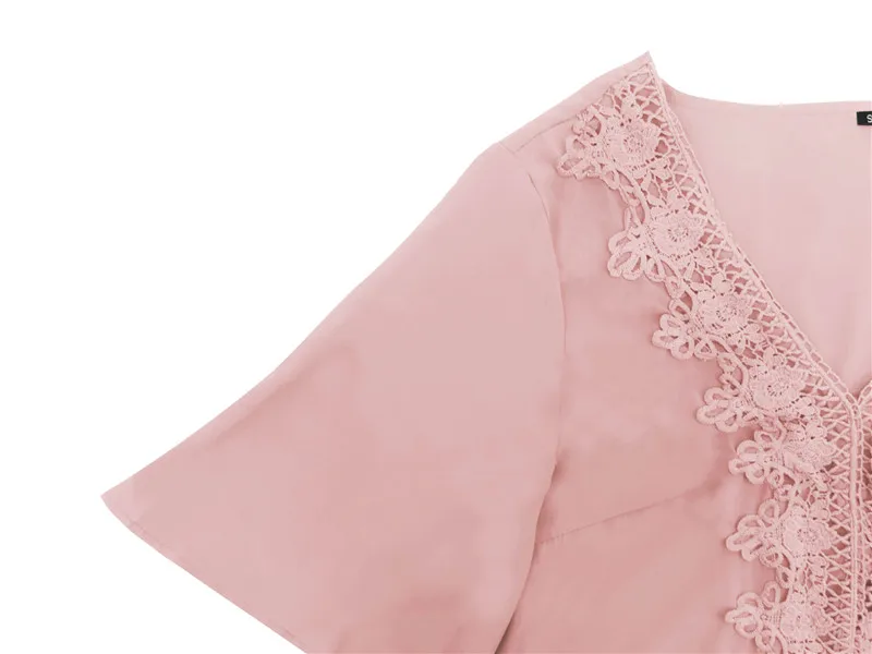 

2019 Summer Elegant Plus Size 2XL Solid V-Neck Pullover Loose Casual Tshirt New Shirt Top Fashion Harajuku Women Shirts Tee Hot