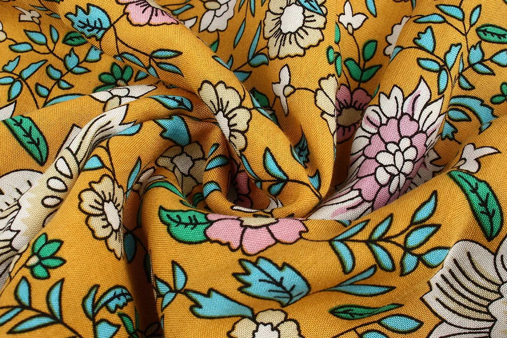 

Summer Bohemian Floral Print Women Dress Sweet Pink V Neck Short Sleeve Female Casual Ruffles Mini Holiday Party Dress Boho 2021
