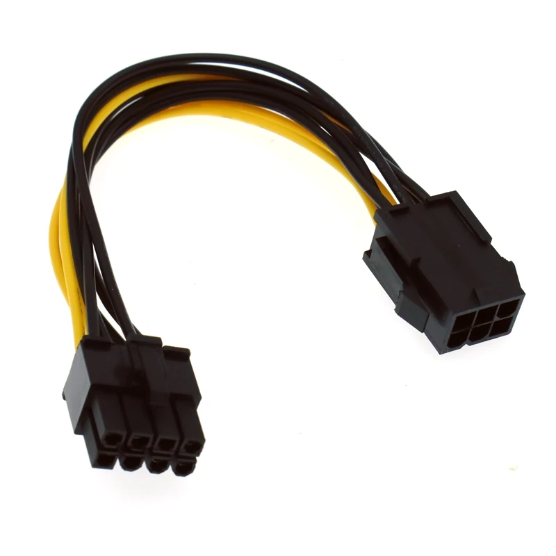 Высококачественный PCIE 6-контактный до 8-контактный адаптер PCI-e штекер на