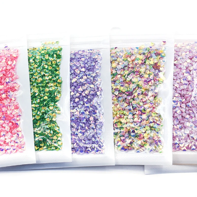 Прозрачные пайетки для ногтевого дизайна размером 3 мм 20 г/лот | Дом и сад