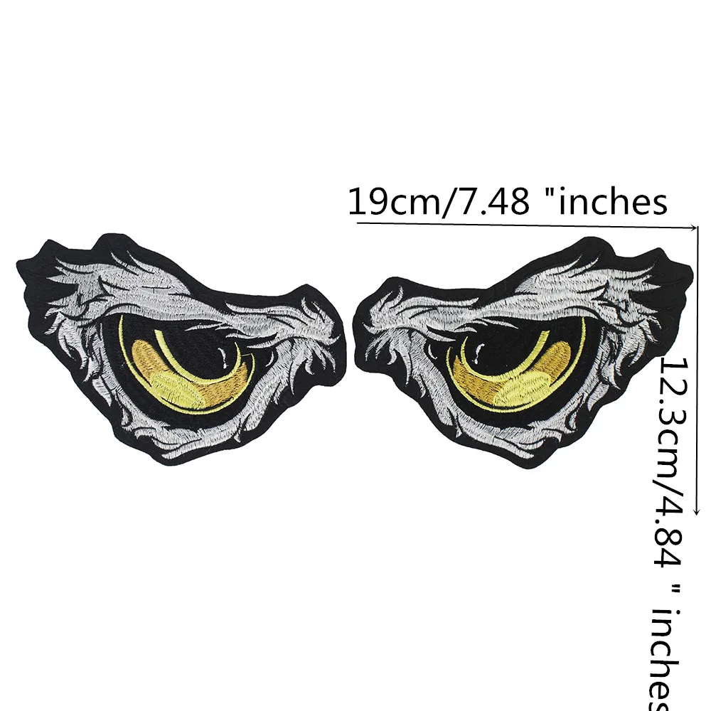 Рисунок совы орла глаза змеи вышивка патчи Железный значок аппликация для
