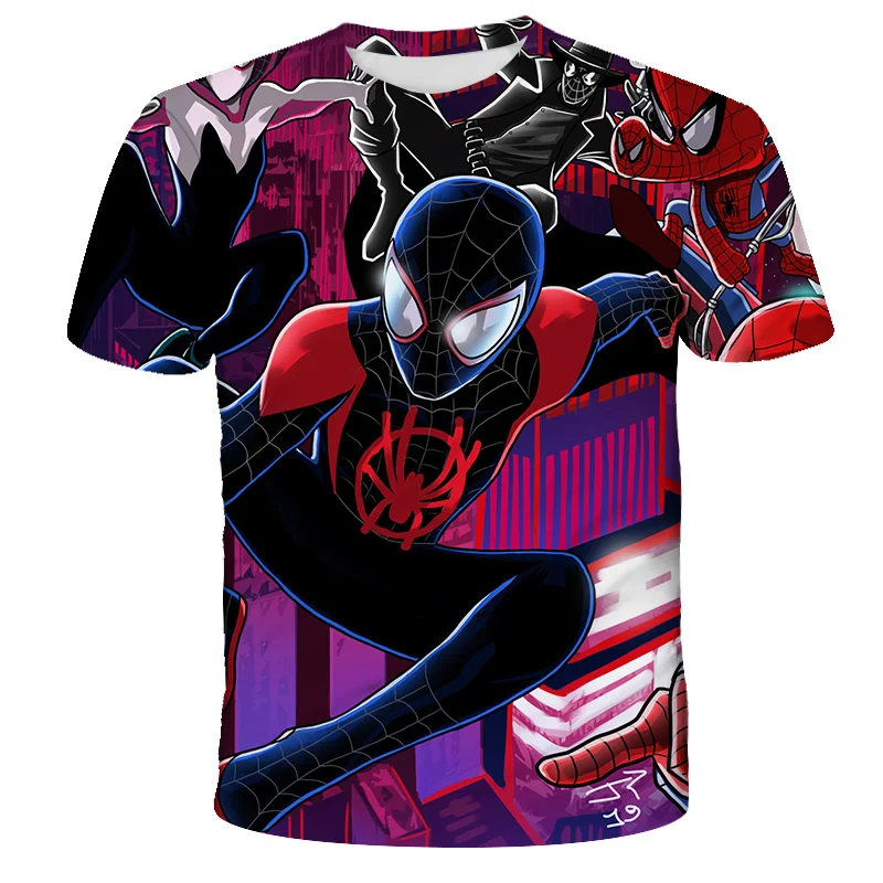 

2021 Summer Marvel- Spidermαn T Shirt Kids Boys Clothes Summer Short Sleeve Girls Tops Tees Children Clothing Kid Girl T-shirts