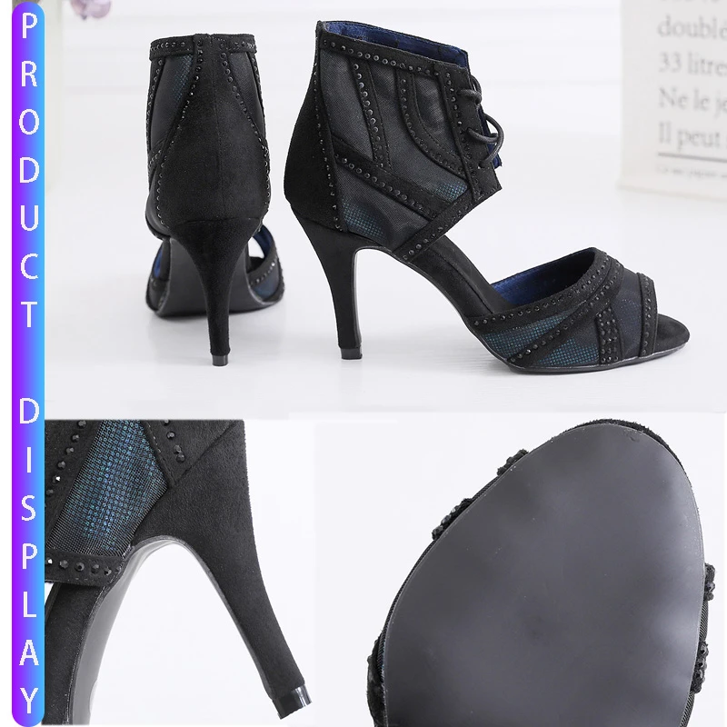 Скидки Сальса Джаз Крытый размера плюс латинские танцы обувь для танцев женские