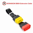 Кабель-удлинитель OBDII, 16 контактов, штекер-гнездо, 36 см60 см, для Thinkdiag Easydiag BD2, 16-контактный диагностический кабель ELM327 OBD2