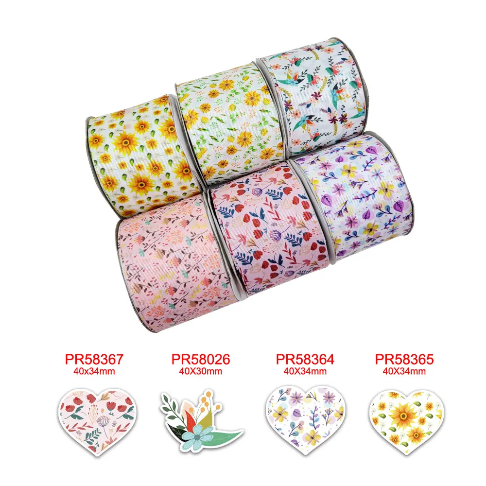 Бесплатная доставка корсажная лента 50 ярдов с принтом подсолнуха 44716 | Дом и сад