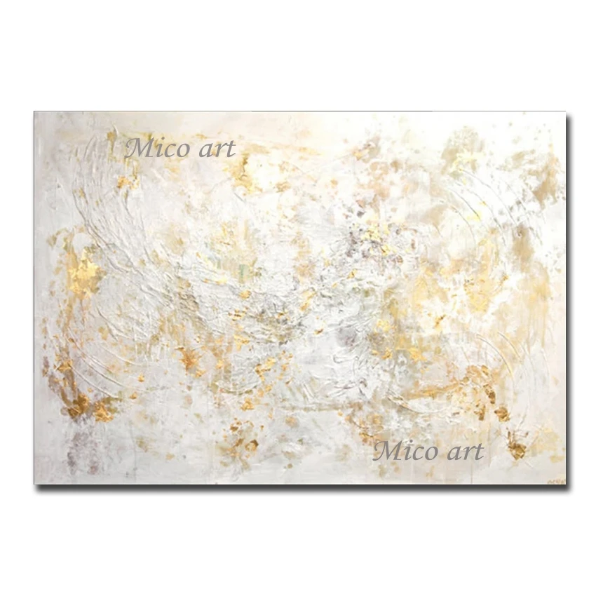 

100% Hand Drawn Abstract Gold Design Oil Painting Canvas Hotel Wall Decor Art Unframed Abstract Paintings Pictures Cheap Artwork