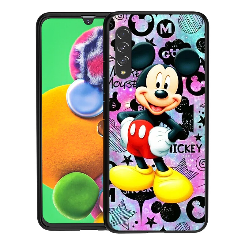

Mickey Minnie cute for Samsung Galaxy A90 A80 A70 A60 A50 A40 A20 A2Core A10 M31 M21 M60 M40 M30 Black Phone Case