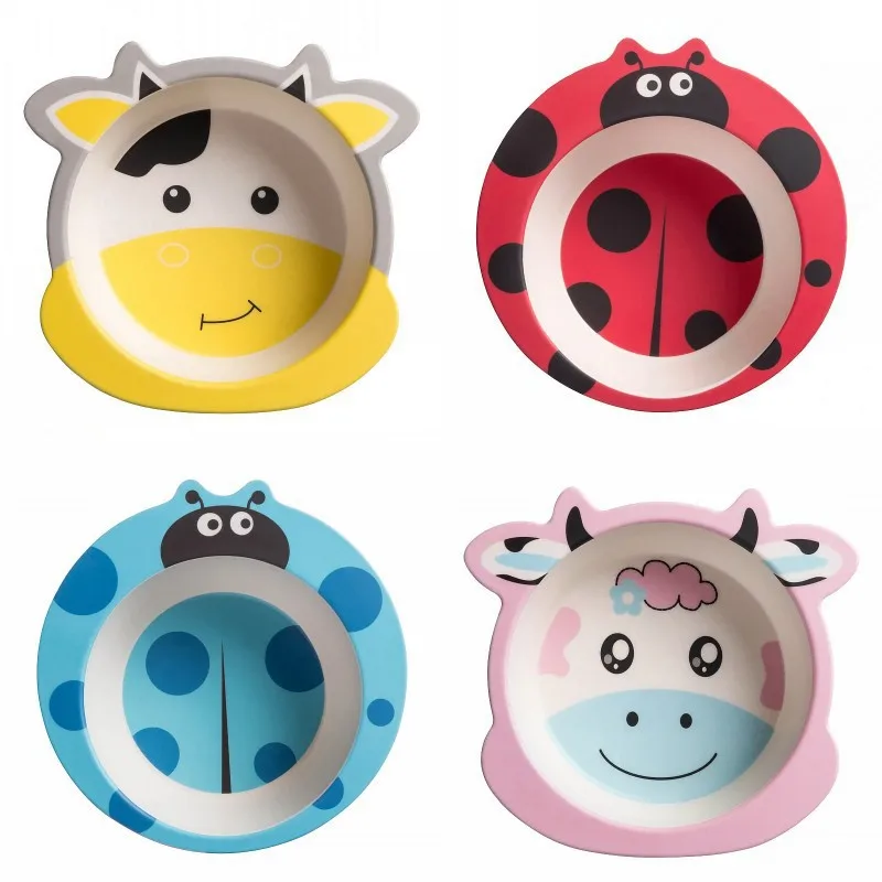 

Детская посуды детские бамбуковые плиты детская миска и тарелка бутылочка для кормления, столовая посуда здоровье и безопасность WXY004