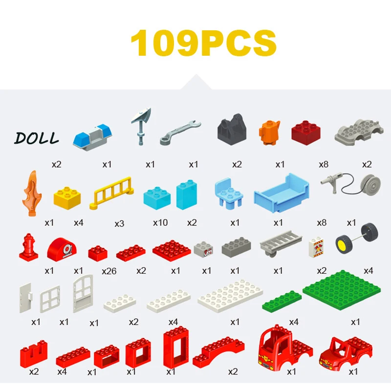 

Super Firefighting Series Fire Department Fire Truck Building Blocks Set Kids Brick Toy Compatible With Brand Christmas Gift