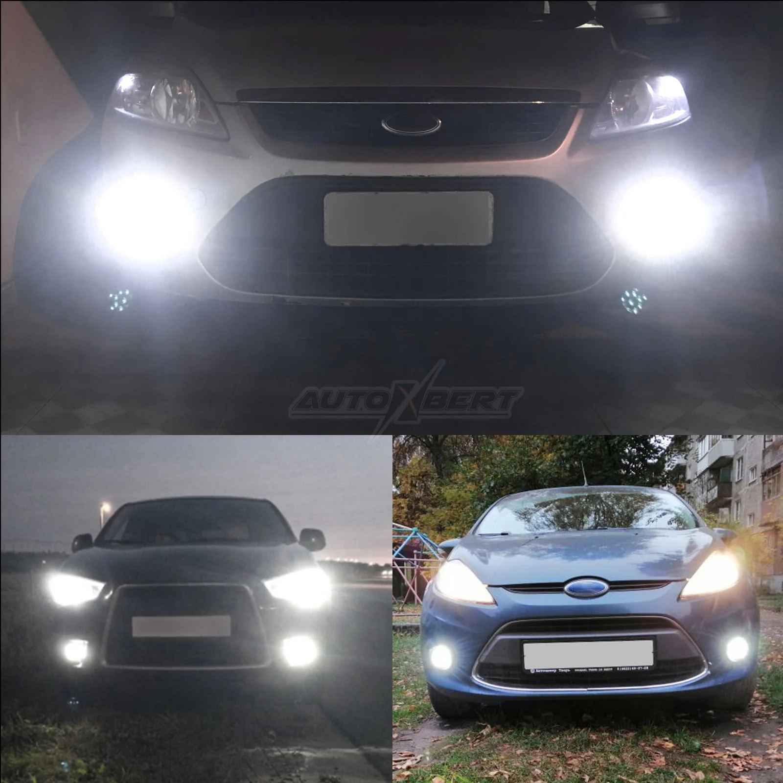 Пара противотумансветильник фар в сборе светодиодные передсветильник фары