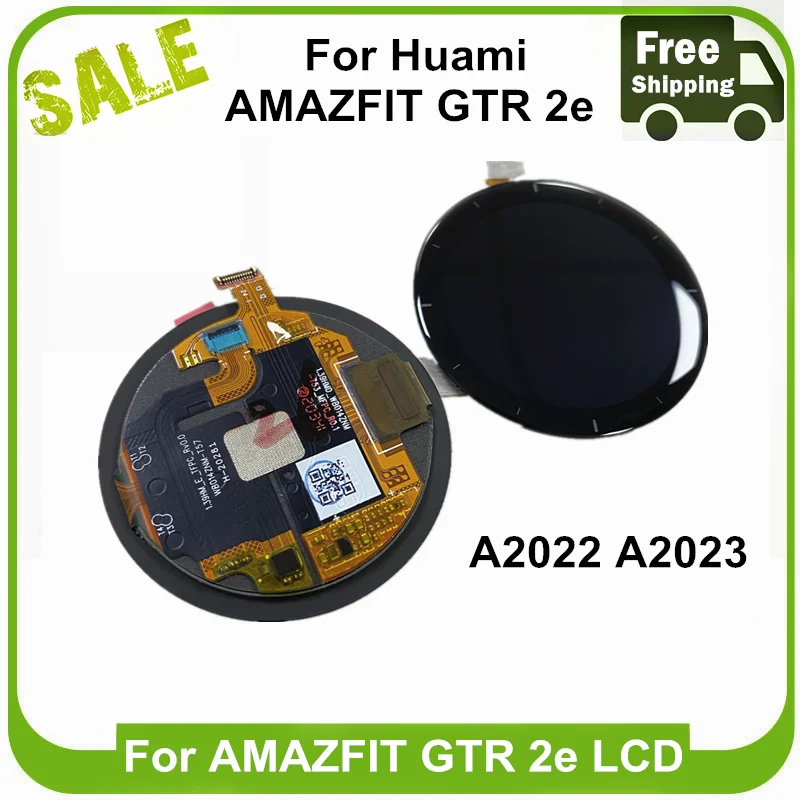 

100% Оригинальный ЖК-экран для Huami AMAZFIT GTR 2e, Смарт-часы с сенсорной панелью, дигитайзер для AMAZFIT GTR 2 E A2022 A2023, ЖК-дисплей
