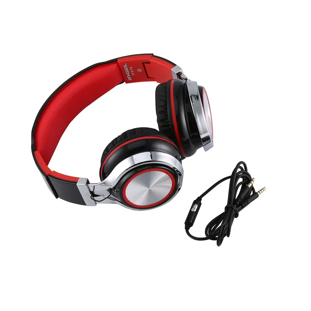 Модные складные наушники Ingel Heavy Bass с микрофоном для Смартфона MP3 MP4 портативная