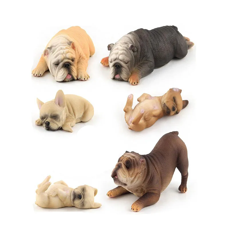 Моделирование бульдог мини дикие животные фигуры фигурки Набор Фигурки детские