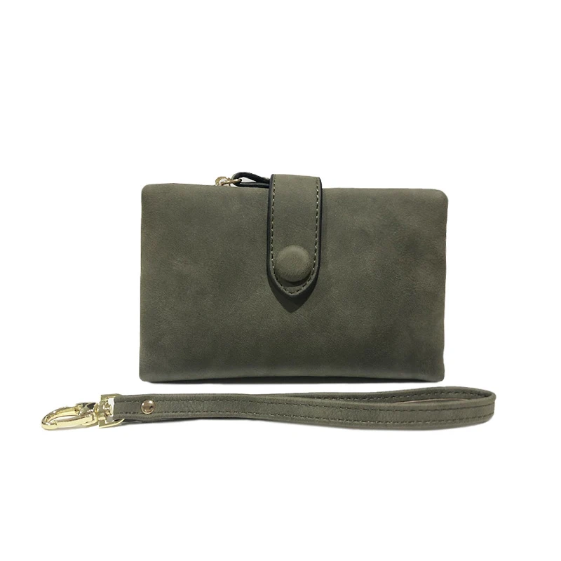 Dark green S Новинка, женские кошельки из искусственной кожи, женские длинные кошельки на застежке, большая вместительность, Carteras, кошелек на молнии, Дамский кошелек, держатель для монет, карт, клатч - Цвет: Dark green S