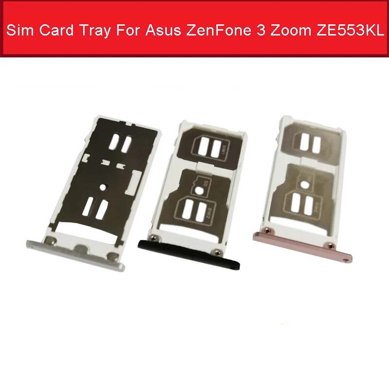 Держатель гнезда для sim-карты Asus ZenFone 3 Zoom ZE553KL SIM SD слот карты памяти адаптер