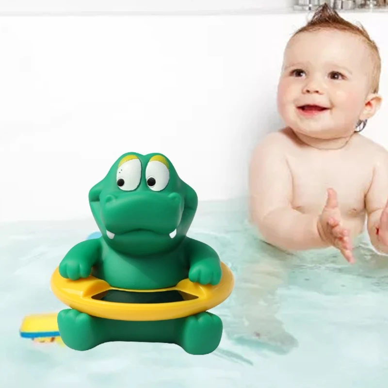 

Детский термометр для ванны, игрушки для купания по Цельсию, зеленый крокодил для новорожденных, милая форма, плавающая игрушка, безопаснос...