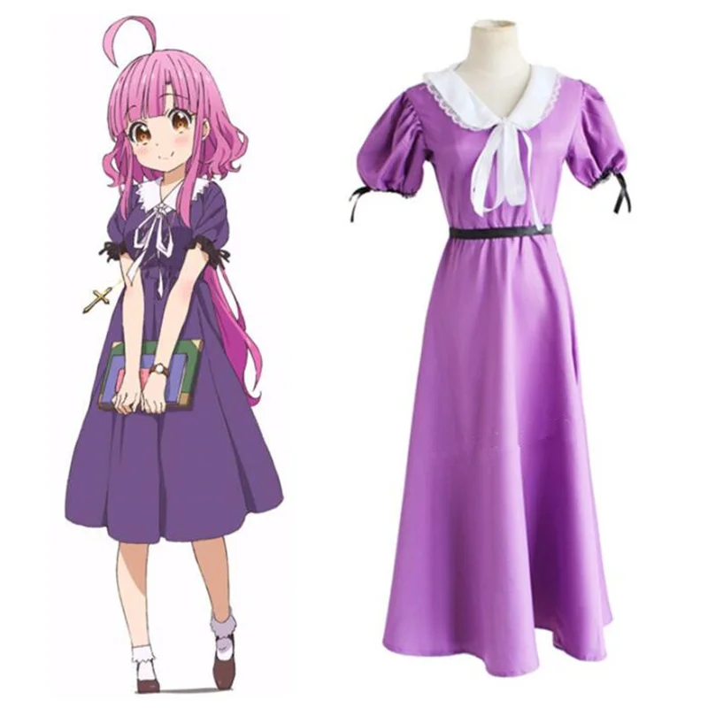 Платье для девочек летнее фиолетовое с коротким рукавом |