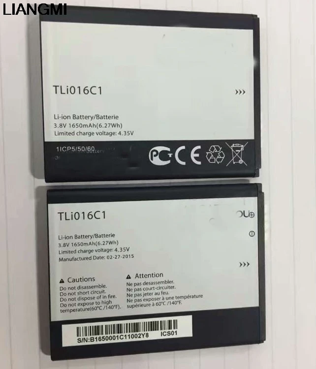 Для ALCATEL ONE TOUCH POP 1600 мА/ч TLi016C1 батарея Перезаряжаемые литий ионный аккумулятор