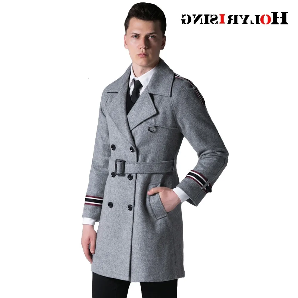 

Мужская зимняя куртка, умная повседневная искусственная шерстяная куртка, двубортная шерстяная куртка, Мужская модель #18072