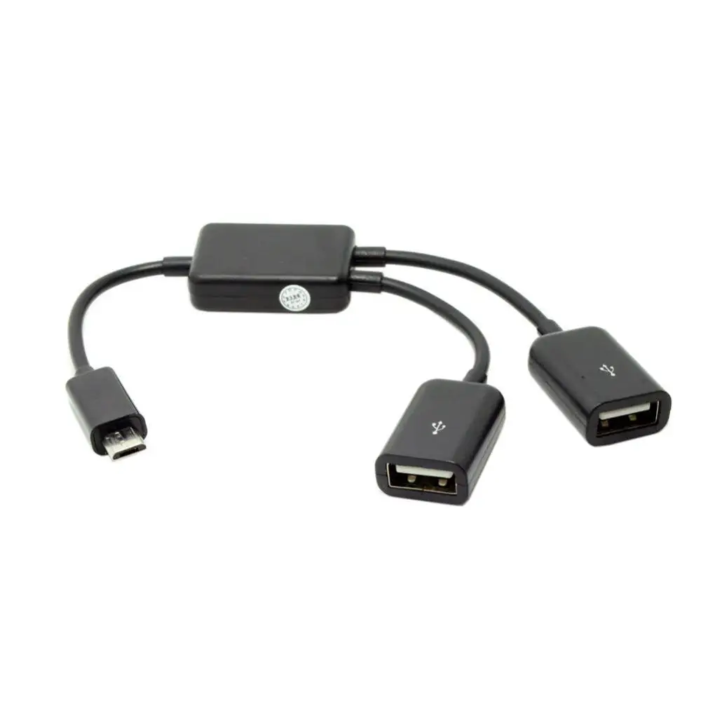 Micro USB/Type C к 2 OTG двухпортовый концентратор кабель Y сплиттер USB для адаптера