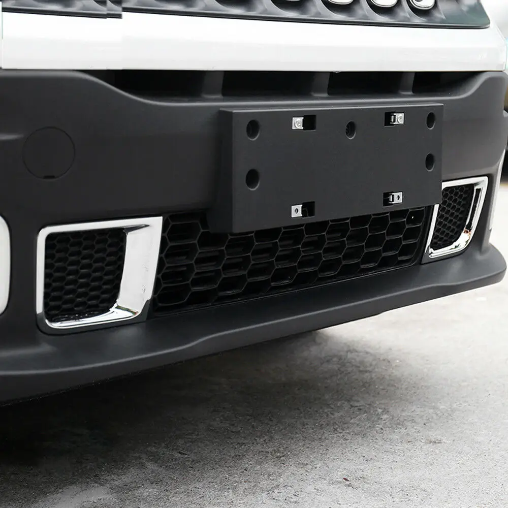 

For Jeep Renegade 2015-2017 Chrome Front Bumper Air Vent Outlet Cover Trim Bezel