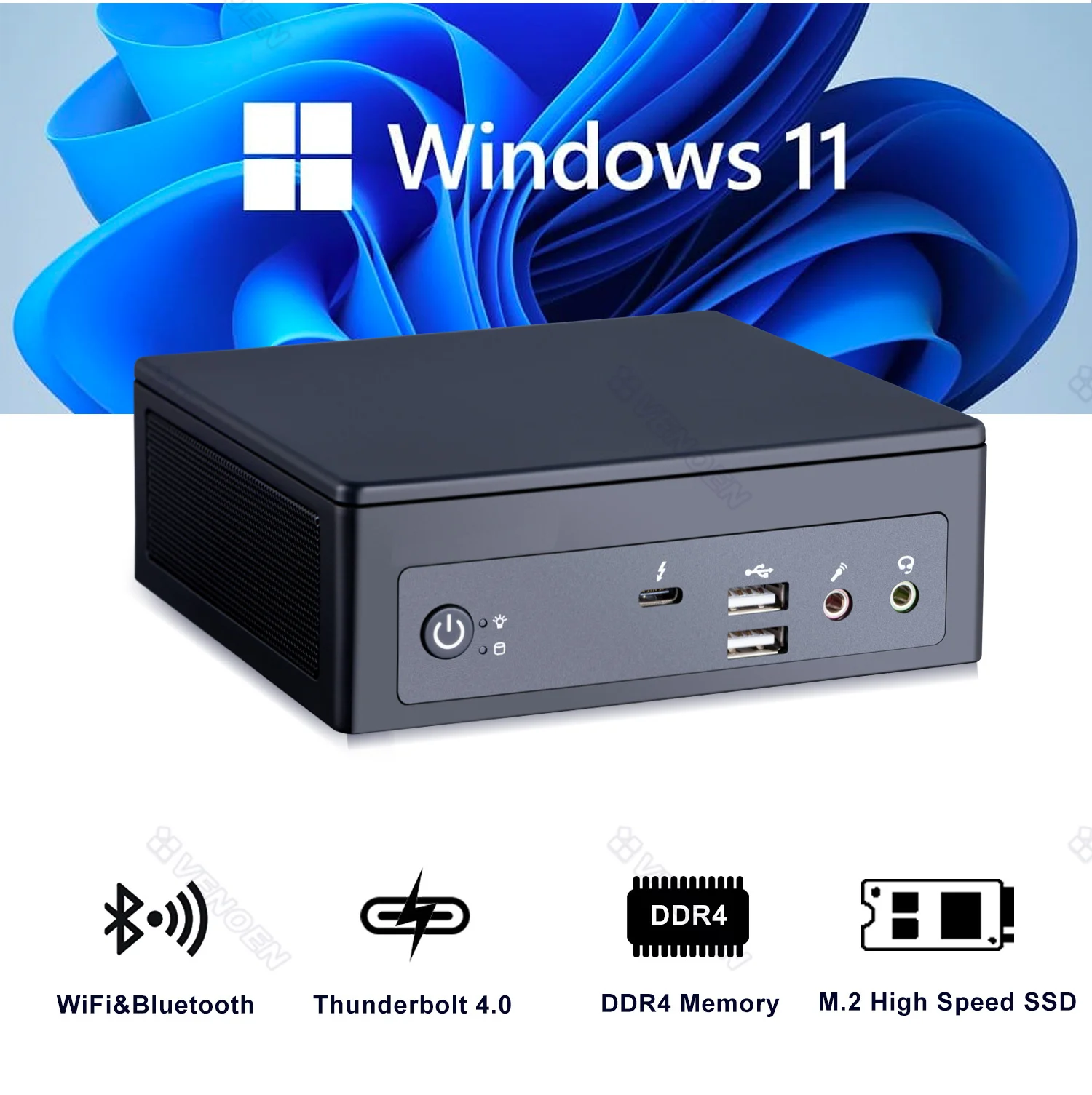 Настольный игровой мини-компьютер Intel Core i7 1165G7 i5 1135G7 i3 1115G4 Windows 11/10 NVME SSD m.2 WiFi HDMI DP Thunderbolt 4 от AliExpress RU&CIS NEW