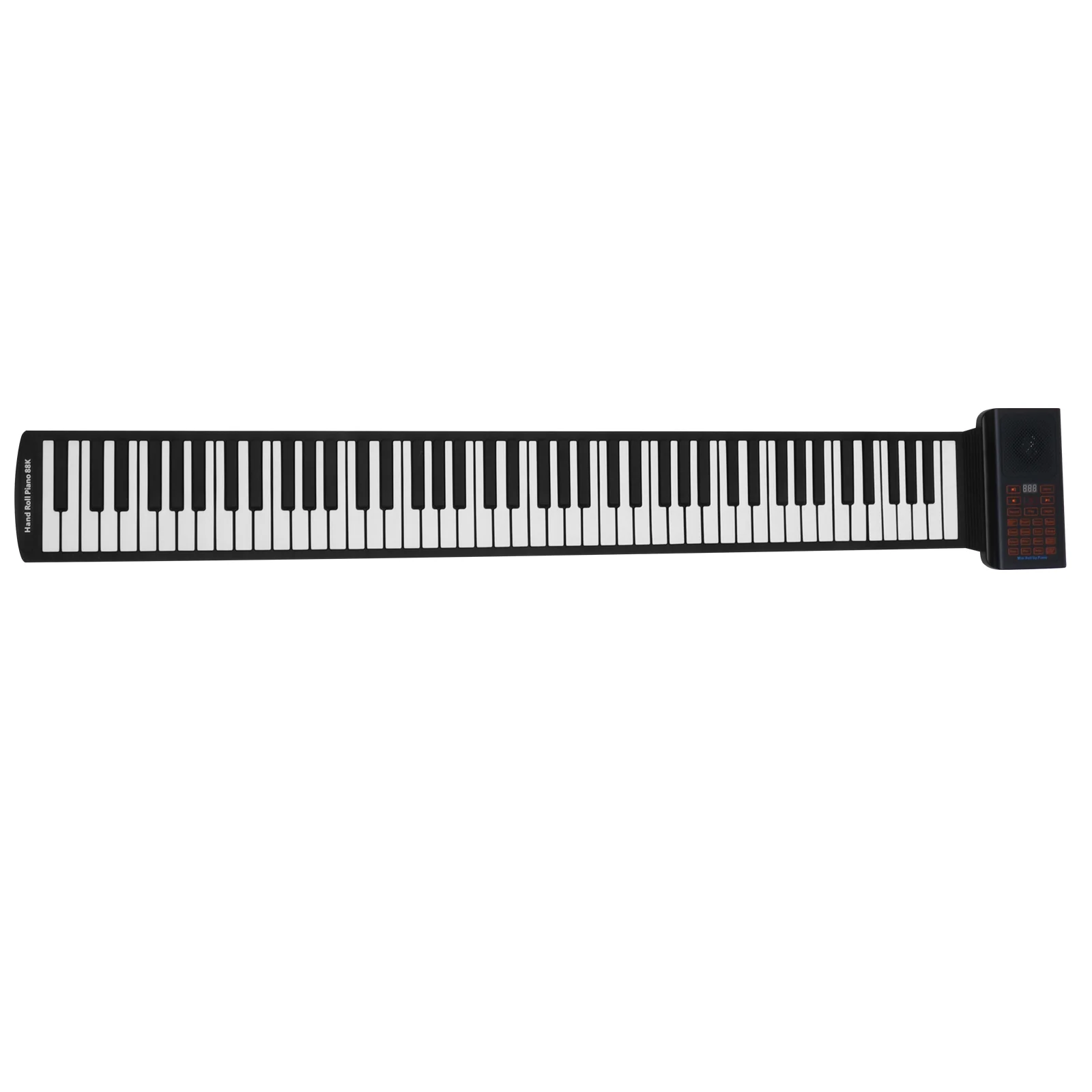 Enlarge 88 Keys Foldable Piano Portable Rechargeable Hand Rolled Electronic Piano Roll Up Electronic Piano Portable Piano