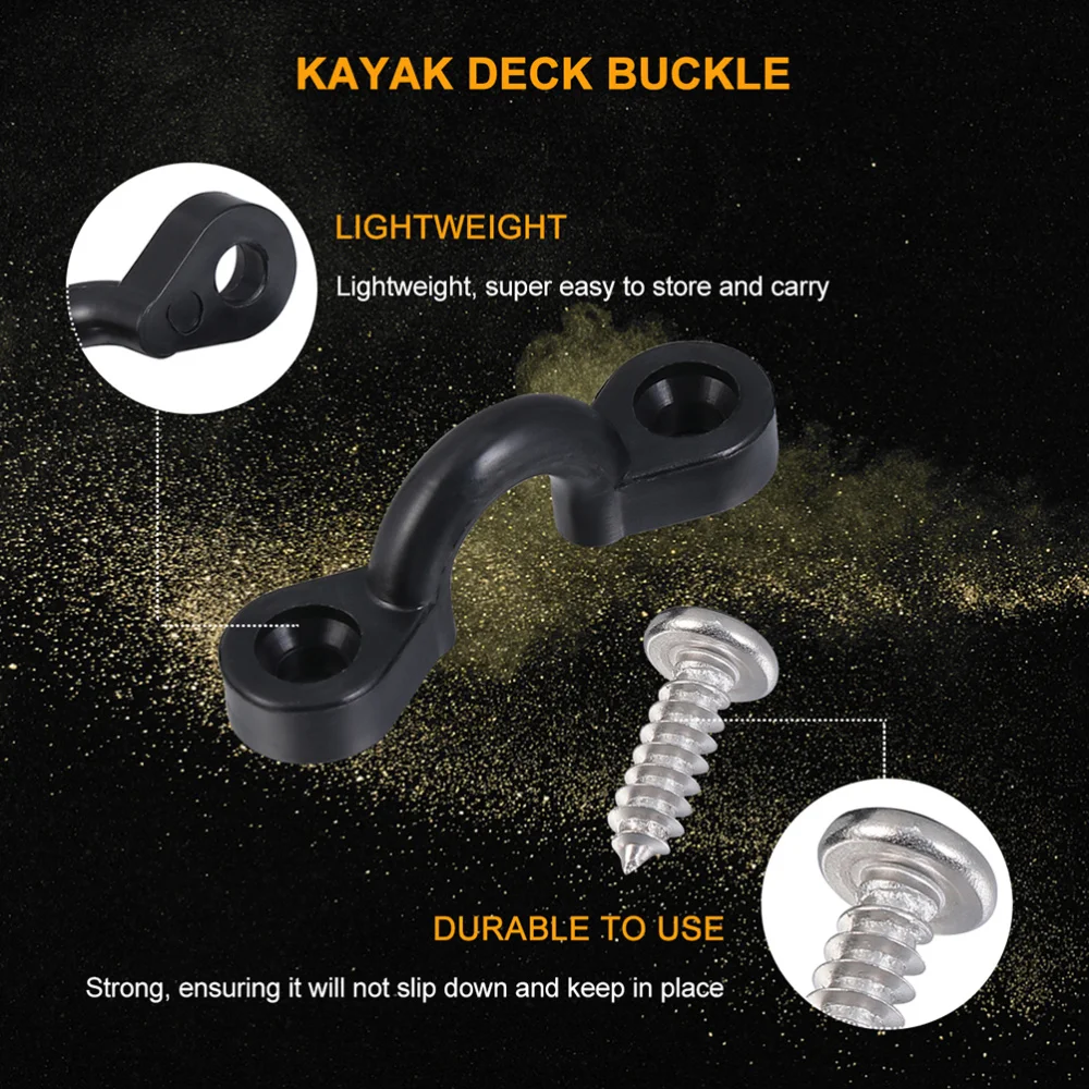 

2 Sets Durable Deck Buckles C-shaped Buckle Humpback Buckle Kayak Handle Buckles