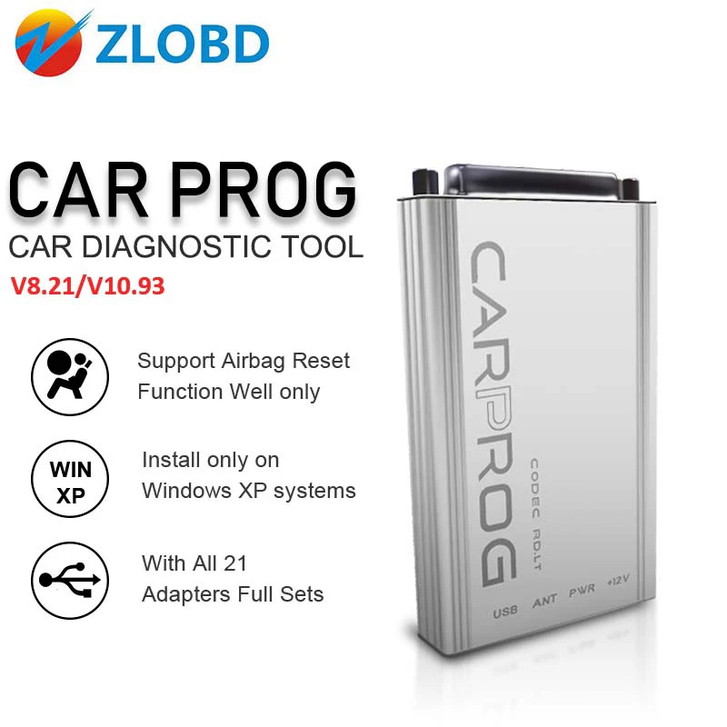 Carprog ECU программа Carprog V8.21 прошивка онлайн версия с 21 адаптерами Carprog программное обеспечение V8.21/V10.93