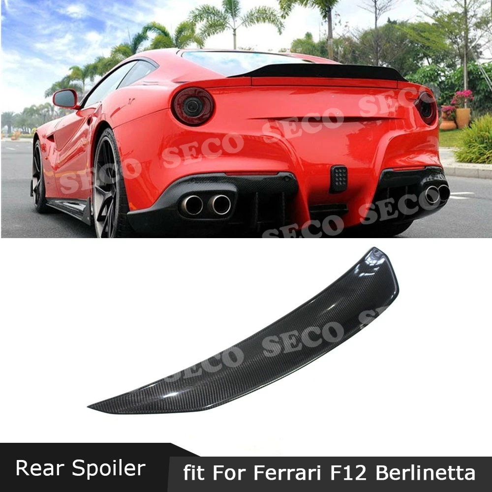 Задний спойлер Крылья чехол для Ferrari F12 Berlinetta 2013 2016 углеродное волокно/FRP DM Стиль