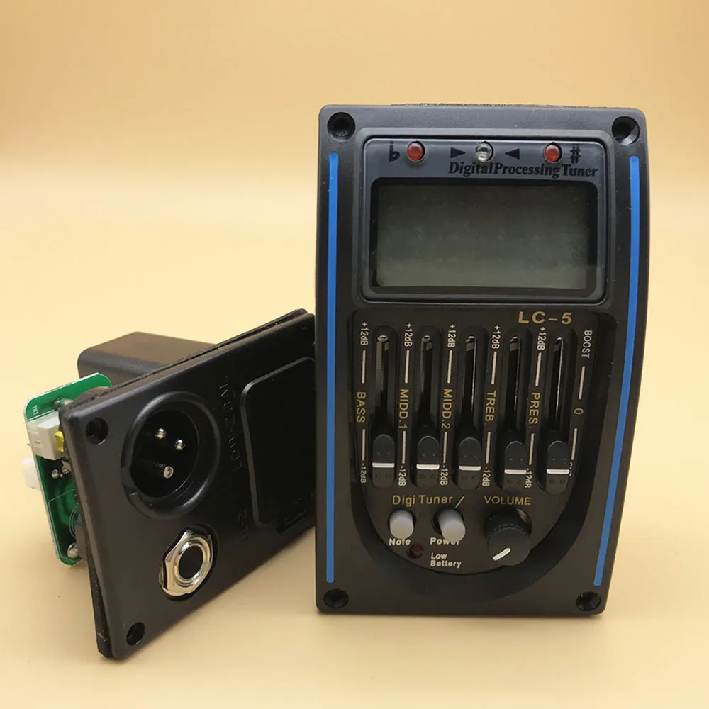 5/10 шт./набор LC-5 5 полос акустической гитары Пикап эквалайзер предусилитель